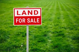 Price of land for sale per square foot.